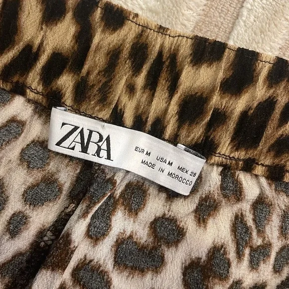 Leopard print zippered pants - Picture 3 of 6